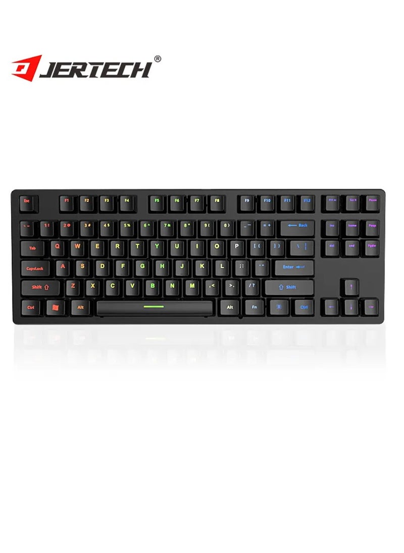 JERTECH - Professional wired computer gaming keyboard, 87 keys in English, model - JK510 (RGB) - Image 1