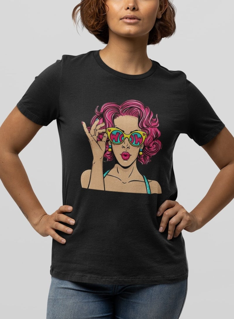 MERCH Sassy Specs Women's WOW T-shirt - Flaunt Your Flirty Style With Confidence - Image 1