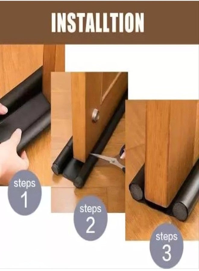 clean mitra Door Guard (39 Inches, Pack of 3) Gap Filler for Door Bottom Seal Strip - Sound-Proof, Reduce Noise, Energy Saving Door Stopper for Reduce Door Dust, Insects Protector - Image 2