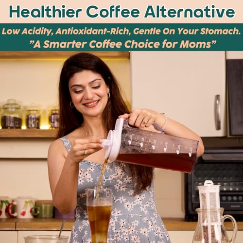 InstaCuppa Cold Brew Coffee Maker 2.2L – BPA-Free Jug with Measurement Markings, Fine Nylon Mesh Filter, Airtight Lid, Leak-Proof V-Spout, Easy-Grip Handle, Iced Coffee Maker Pitcher - Image 2
