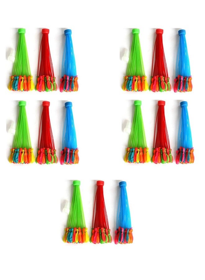 HK Balloons Original Holi Water Balloons/Multcolor Magic Water Balloon Maker - Fill & Tie The Whole Bunch of Water Balloons in Just 60 Seconds - No More Hassle (Free TAP Nozzel) (Pack of 555) - Image 1
