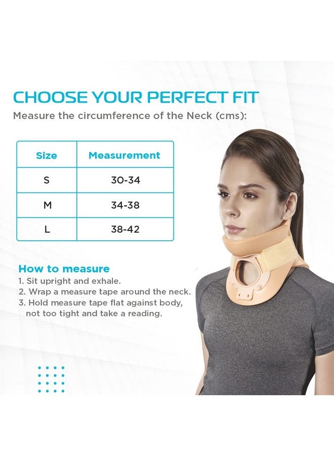 Vissco Cervical Collar (Philadelphia), Neck Support - For Cervical Spine Immobilization u0026 Pain Relief - Large (Beige) - Image 2