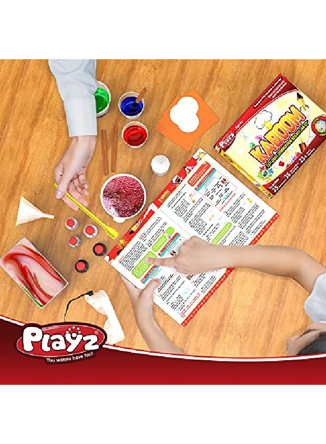 Playz كابوم! مجموعة العلوم المتفجرة للأطفال من عمر 8 إلى 12 مع أكثر من 25 تفاعل كيميائي وتجارب في مجموعة الكيمياء الخاصة بنا، تعليم STEM وألعاب تعليمية وهدايا للأولاد والبنات والمراهقين والأطفال. - Image 5