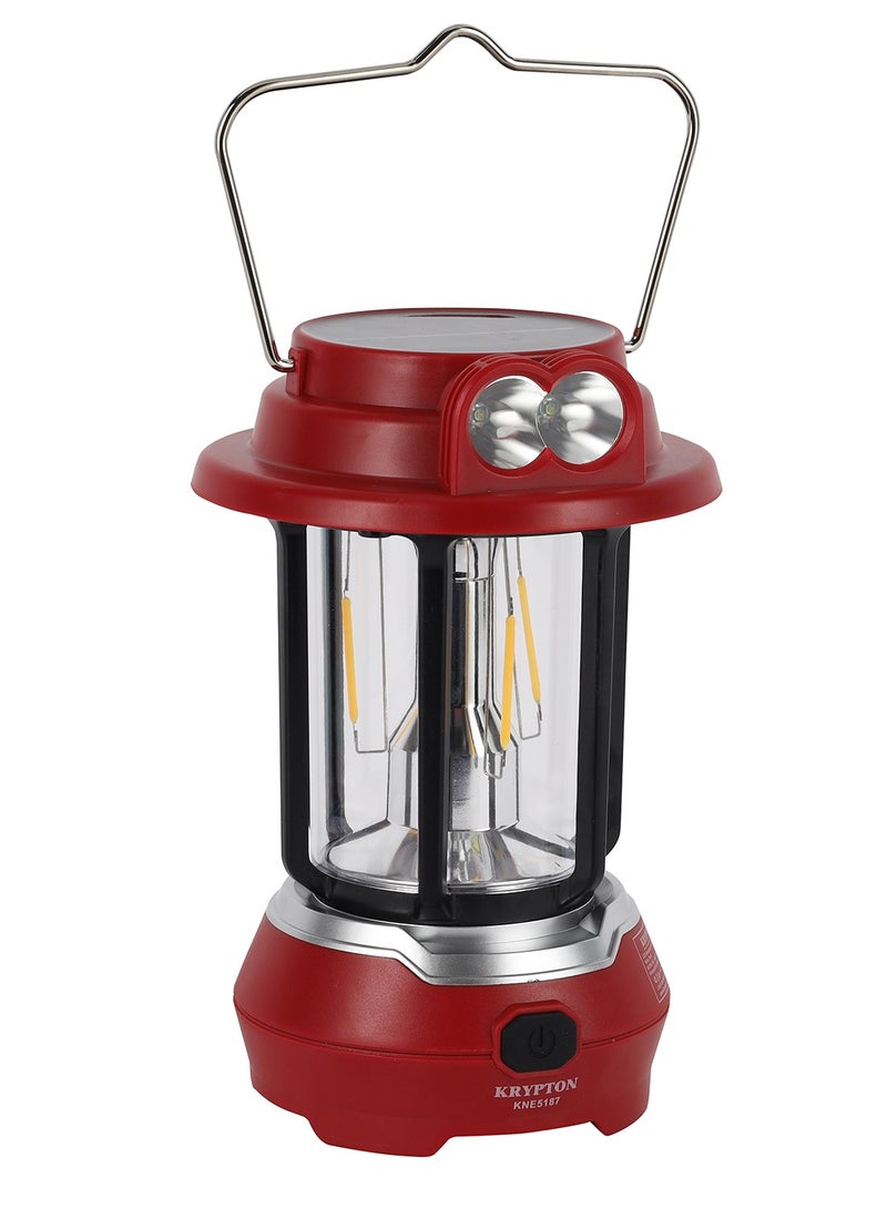 KRYPTON Krypton LED Emergency Lantern with Solar Panel- KNE5187/ Energy Efficient Design, Super Bright and Long Hours Working - Image 2