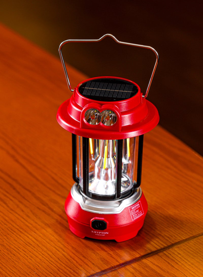KRYPTON Krypton LED Emergency Lantern with Solar Panel- KNE5187/ Energy Efficient Design, Super Bright and Long Hours Working - Image 3