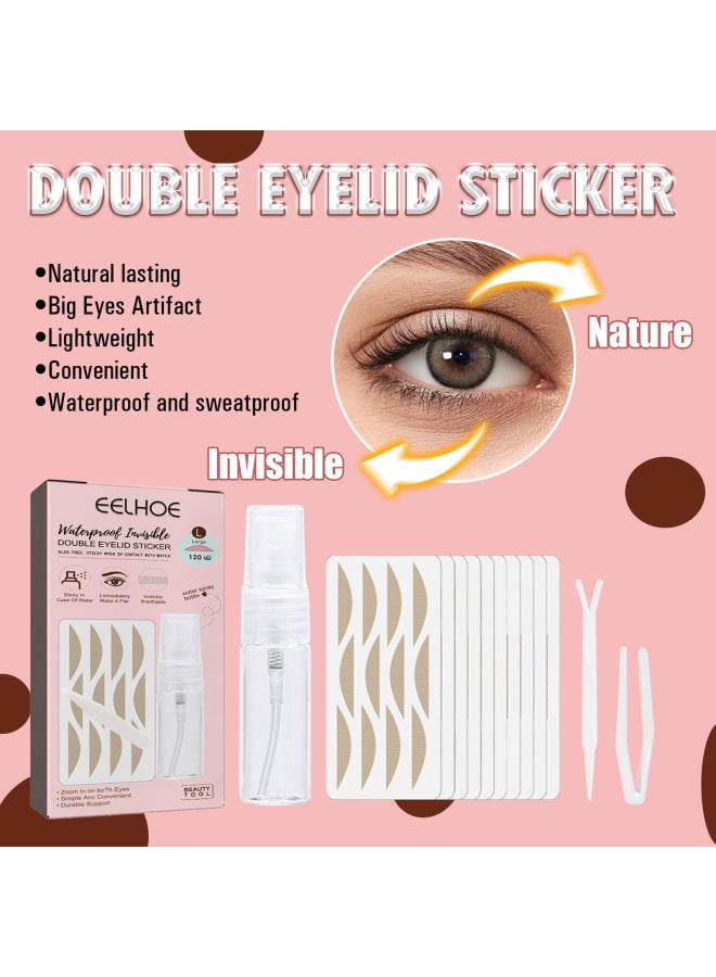 Eelhoe Lace Double Eyelid Sticker Natural Inner Double Swollen Eye Non-glue Lace Double Eyelid Sticker - Image 2