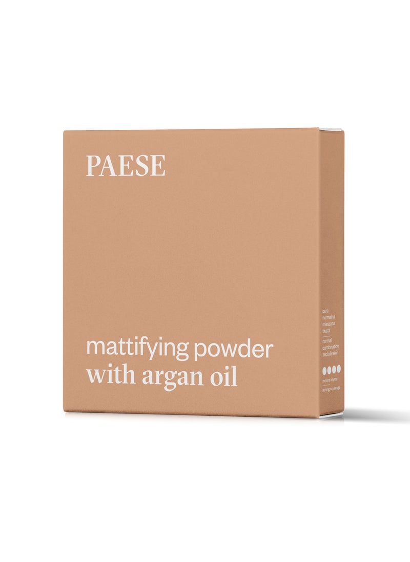 Paese - Mattifying Powder with Argan Oil, Full Coverage Matte Finish, 03 beige - Image 1
