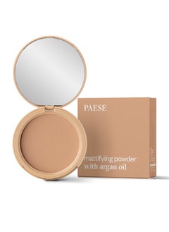 Paese Mattifying Powder with Argan Oil, Full Coverage Matte Finish, 03 beige  - Image 2