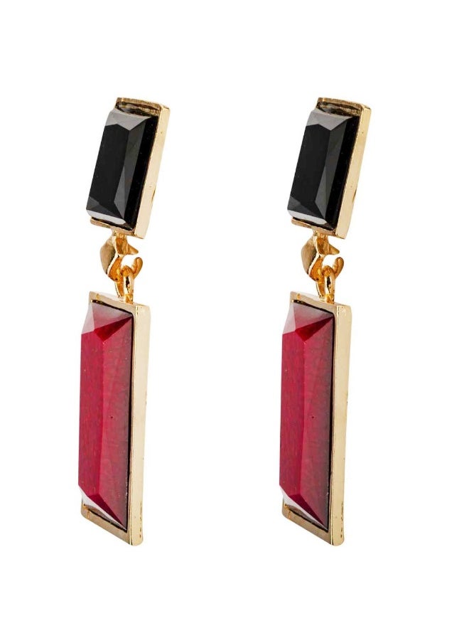 Womens Exclusive Limited Red Black Crystal and Rose  Edition Geometric Shape Tantalizing Drop Earrings fgs..fg - pzsku/Z9F979305962E2FB0CEB0Z/45/_/1729064251/02e42ff3-b0df-4d52-b657-79433ba6728d