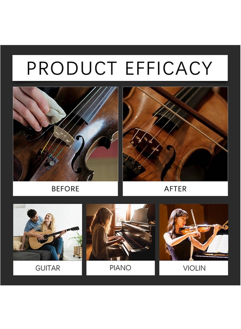Jakehoe Musical Instrument Scratch Remover, Polishing And Refurbishing Scratch Treatment, Professional Scratch Repair, Suitable For Guitars, Pianos, Violins And Various Musical Instruments（100ml） - Image 2