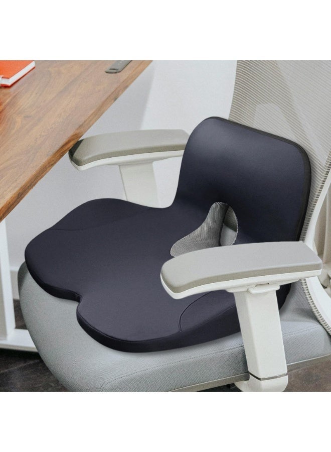 Arabest Memory Foam Seat Cushion for Office Chair, Tailbone Pain Relief Cushion for Long Sitting, Ergonomic Pressure Relief Chair Pad with Washable Cover for Office, Gaming Chair & Car Seat (Black Gray) ﻿ - Image 5