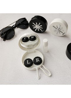 Eyekan Contact Lens Case With Mirror Container L And R Caps white  - Image 2