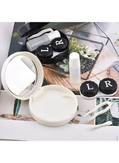 Eyekan Contact Lens Case With Mirror Container L And R Caps white  - Image 3
