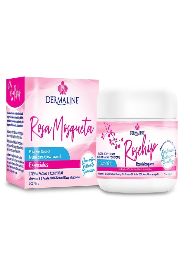 DERMALINE - 100% Natural Rosehip Oil Cream with Vitamin E 2 Oz - Image 1