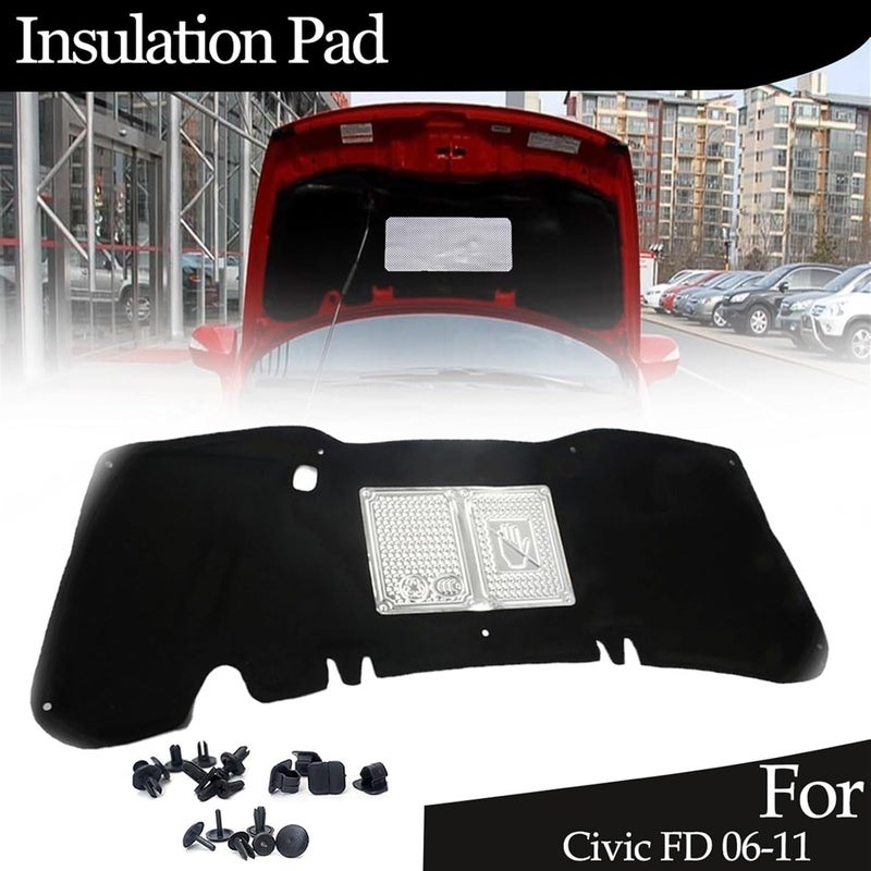 Wivplex Front Engine Hood Insulation Pad for Civic FD 2006-2011 - Image 3