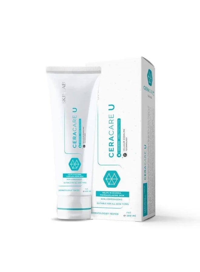 SKINLAB CERACARE U moisturising cream 100ml - ceramide urea protection , help in eczema ,psoriasis,aging skin,  seautable for all skin types