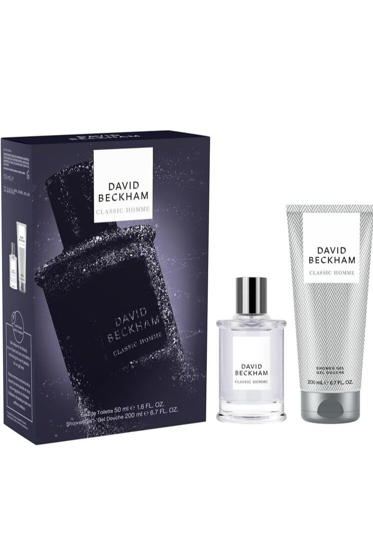 DAVID BECKHAM عطر كلاسيك هوم أو دو تواليت 50 مل وجل استحمام 200 مل - Image 1