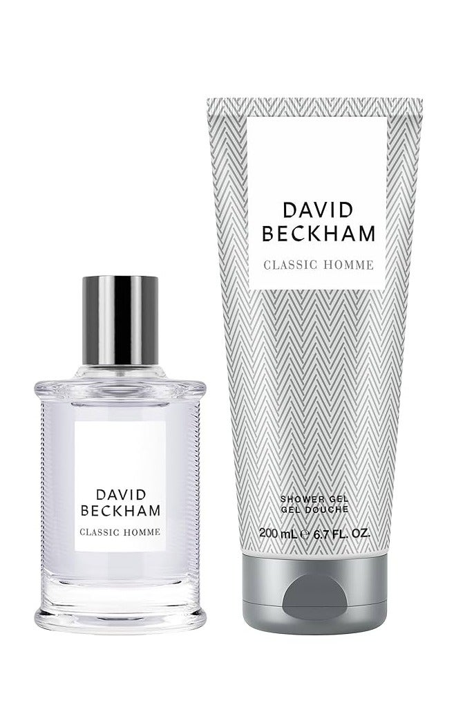DAVID BECKHAM عطر كلاسيك هوم أو دو تواليت 50 مل وجل استحمام 200 مل - Image 2