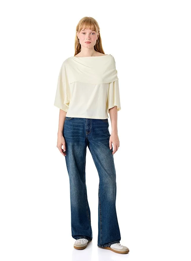 Solid Boat Neck Top