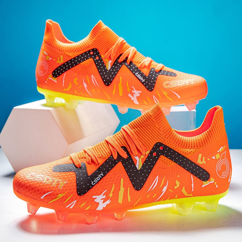 Putian Broken Football Shoes Boy'S Batch Children'S Sneaker Spike Flying Weaving Seamless Training Nail Shoes For Men - Image 2