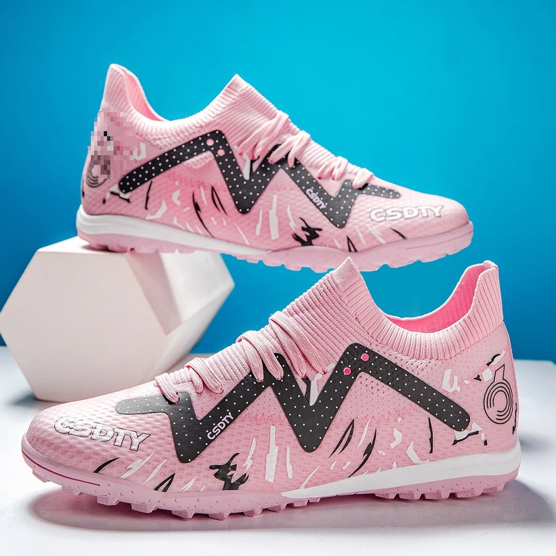 Putian Broken Football Shoes Boy'S Batch Children'S Sneaker Spike Flying Weaving Seamless Training Nail Shoes For Men - Image 1