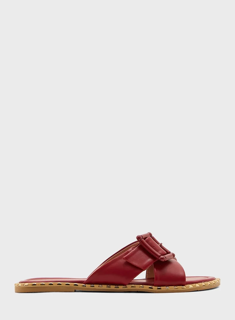 Deezee CCC Cross Strap Flat Sandals for Women Best Price Oman