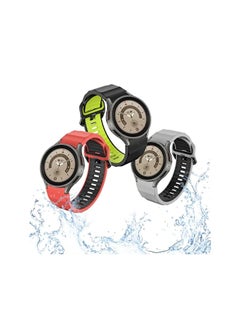 Dado Wavy Silicone Band Compatible with Samsung Galaxy Watch 5 Pro 45mm | 4 Classic 46/42mm | Watch 5/4 44/40mm, No Gap curved end strap  - Image 4