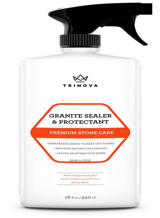 TriNova Granite Sealer & Protector - Best Stone Polish, Protectant & Care Product - Easy Maintenance for Clean Countertop Surface, Marble, Tile - No Streaks, Stains, Haze, or Spots - 18 fl oz - Image 1