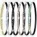 WJIAAA Sparkly Headbands for Women 6 Pcs Elastic Headbandsfor Women Non Slip Shiny Rhinestone Headband Sweaty Bands Headbands for Sports Yoga Hair Accessories - Image 2