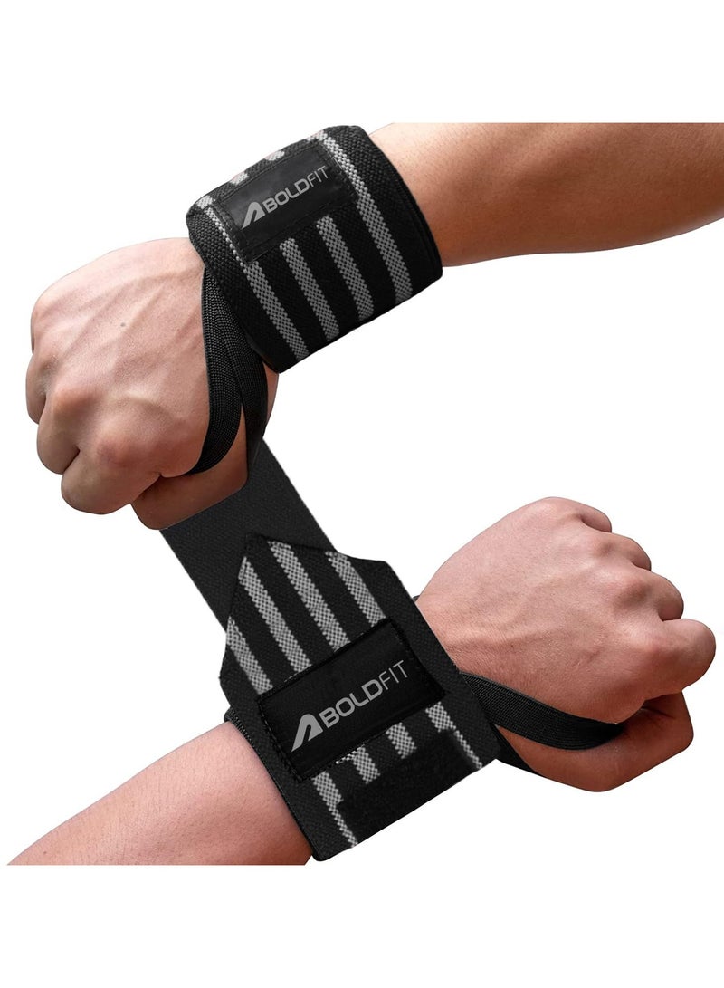 BOLDFIT Gym Hand Grip Wrist Supporter Band with Thumb Loop Straps For Men and Women  - Image 1