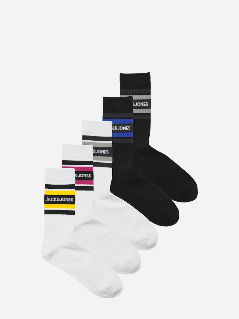 Jack & Jones Pack of 5 - JACLUCAS Tennis Socks - Image 1