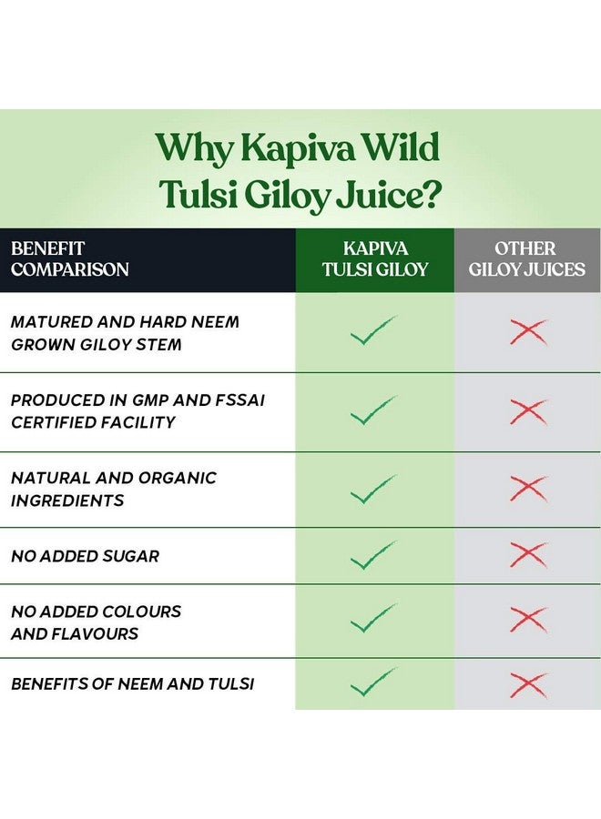 Kapiva Kapiva Wild Tulsi Giloy Juice (2L) | Fresh Tulsi and Neem-grown Giloy to Support Immune Health - Super Saver Pack of 2  - Image 5