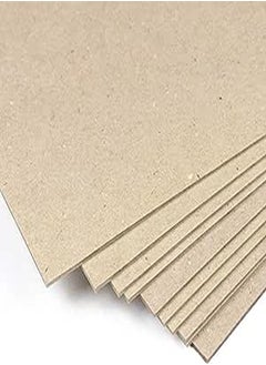 Generic 2.5mm 1600gsm Compact Hard Card A4 Pressed Hard Cardboard for Binding Scrapbooking Crafts Pack of 10 Sheets (210x297mm, A4) 