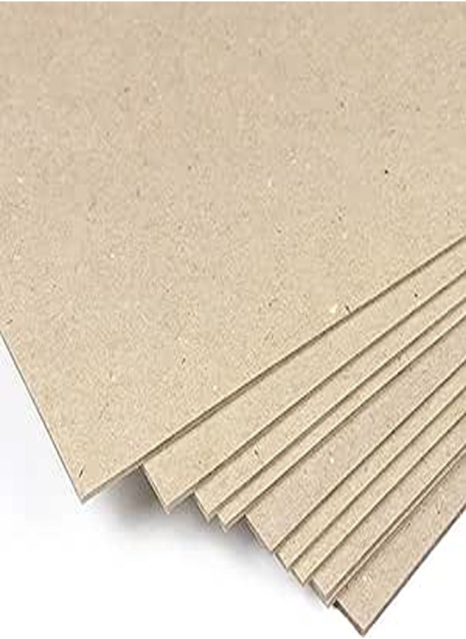 null - 2.5mm 1600gsm Compact Hard Card A4 Pressed Hard Cardboard for Binding Scrapbooking Crafts Pack of 10 Sheets (210x297mm, A4) - Image 1