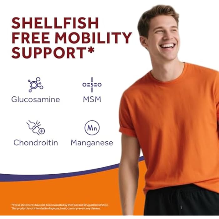 Doctor's Recipes Glucosamine Chondroitin MSM and Manganese Supplement, 1800 mg Glucosamine HCl, NO Shellfish, Healthy Structure & Movements, Flexibility Support for Men & Women, 240 Tablets - Image 4