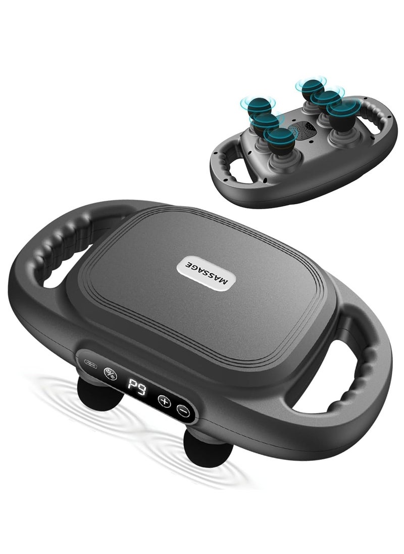 Vparty - 6 Head Fascia Gun Muscle Massager Gun High Frequency Back Waist Massage Machine Body Shoulder Professional Fascia Massage Gun - Image 1