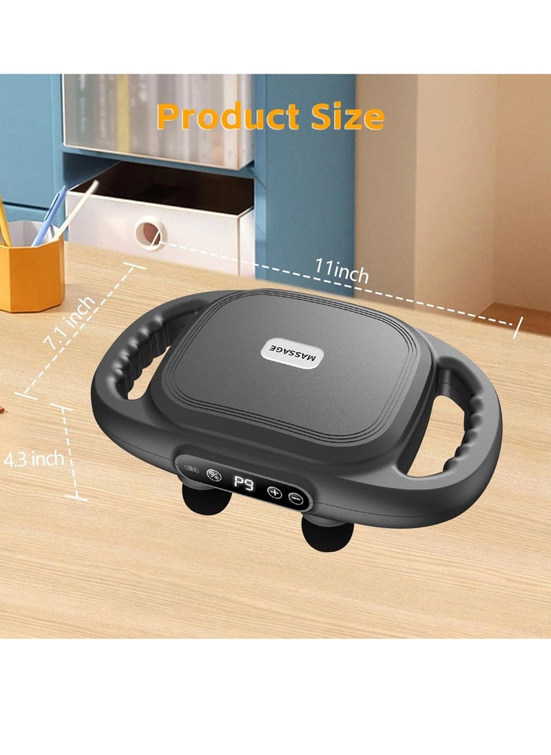 Vparty - 6 Head Fascia Gun Muscle Massager Gun High Frequency Back Waist Massage Machine Body Shoulder Professional Fascia Massage Gun - Image 1