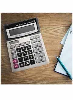 Generic Solar Battery Desktop Calculator Large Dual Power Standard Function Business with 12 Digit LCD Display Convenient for Student Office, Home, Market  - Image 3