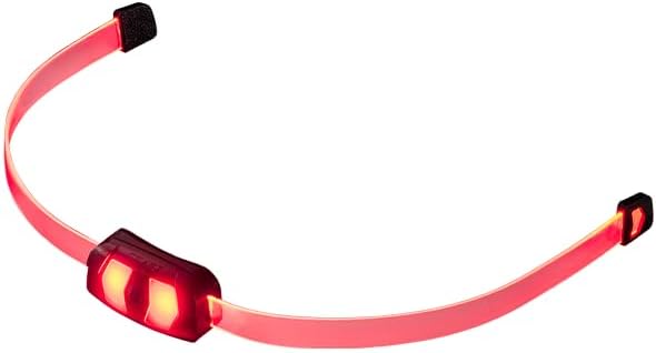 COAST LHS300 Rechargeable LED Lighted Helmet Strap with Two Modes SolidFlashing Orange