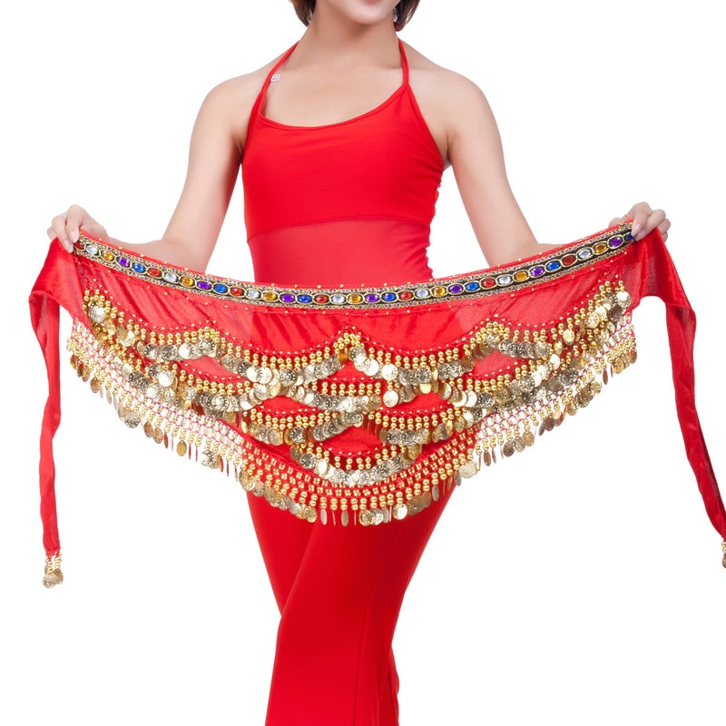 Belly Dance Sequined Waist Chain Dark purple - Image 5
