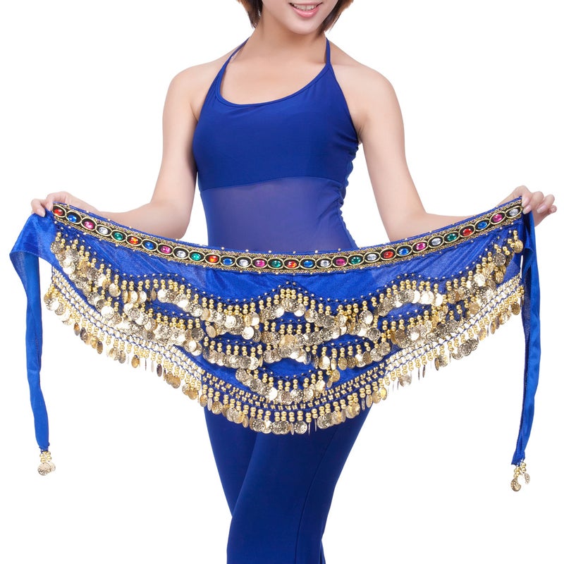 Belly Dance Sequined Waist Chain Dark purple - Image 3