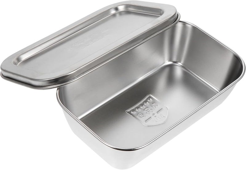 304 Stainless Steel Butter Dish with Lid, 320ml Rectangular Food Storage Container, Sealed Household Butter Holder for Kitchen and Dining Use - Image 1