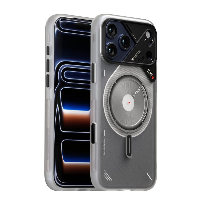 Aulumu A17 iPhone 17 Pro Max Magnetic Thermal Case | CoolHyper | with Camera Control | IMD Technology | Compatible with Magsafe | Touch Translucent White - Image 1