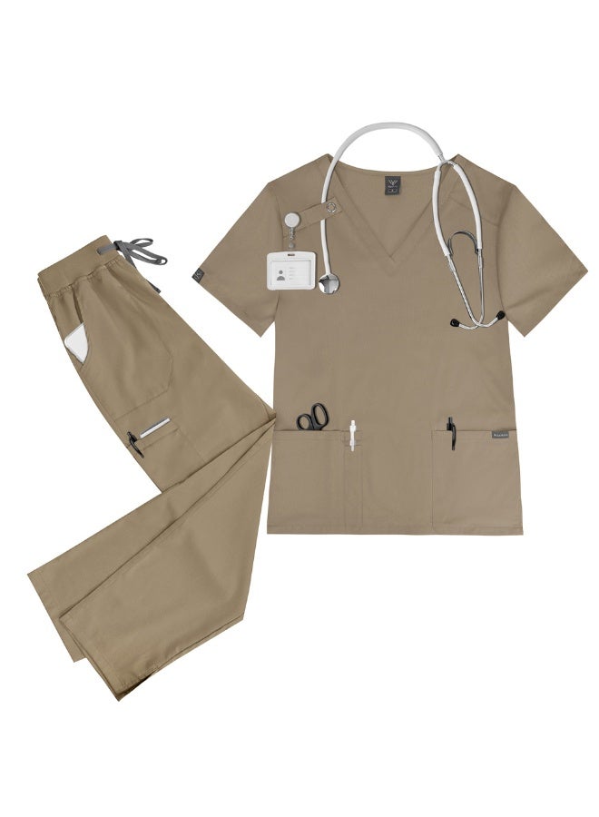 NIBEMINENT Hospital Accessories Beauty Costume High-Quality Scrubs Women Surgical Scrubs Set Clinical Scrubs Set - Image 1