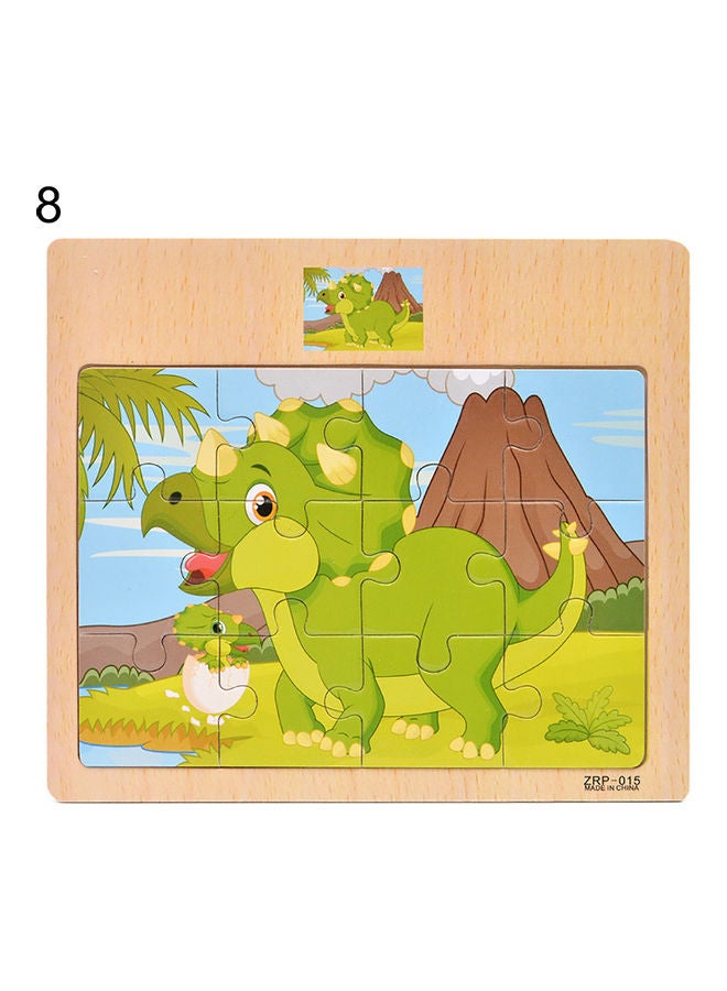 طقم أحجية تركيب صور خشبي على شكل حيوانات - Image 1