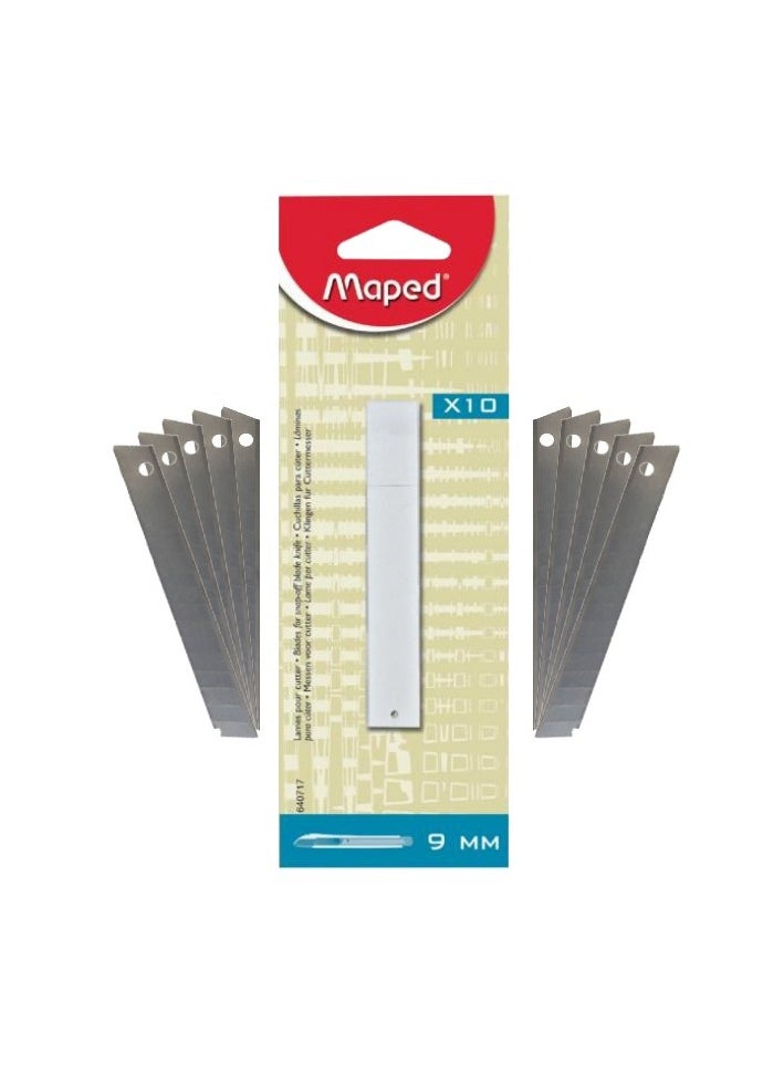 Maped 10-Piece Cutter Blade Refills 9mm Width  - Image 2