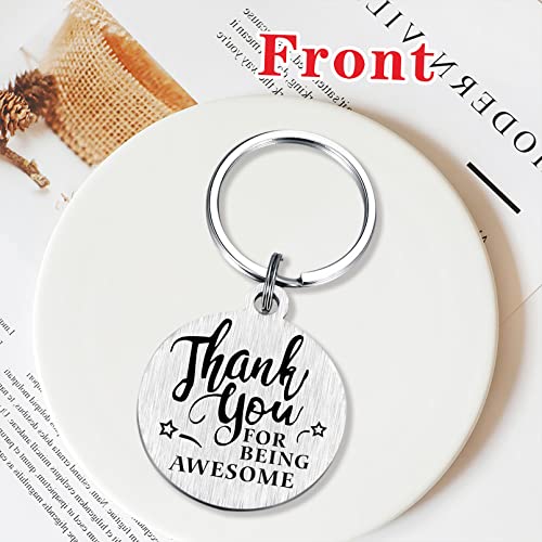SOUSYOKYO Employee Coworker Staff Appreciation Keychain Gifts for Women Men Unique Thank You for Being Awesome Present Work Anniversary Teacher Couselor Volunteer Ideas - Image 4