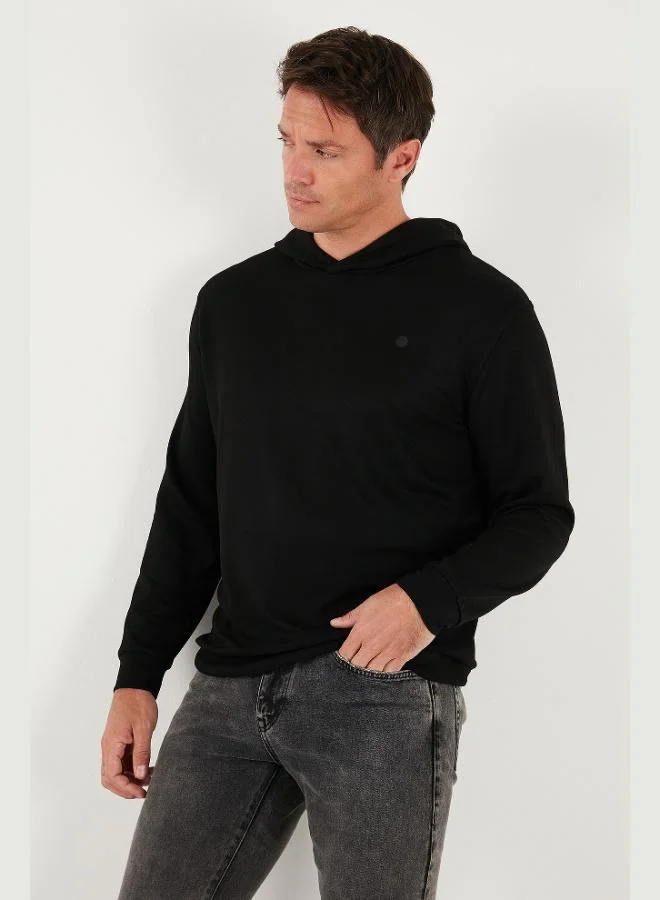 Buratti  Buratti Relaxed Fit Hooded Soft Texture Sweat Men's SWEAT 5901063 for Men | Best Price UAE