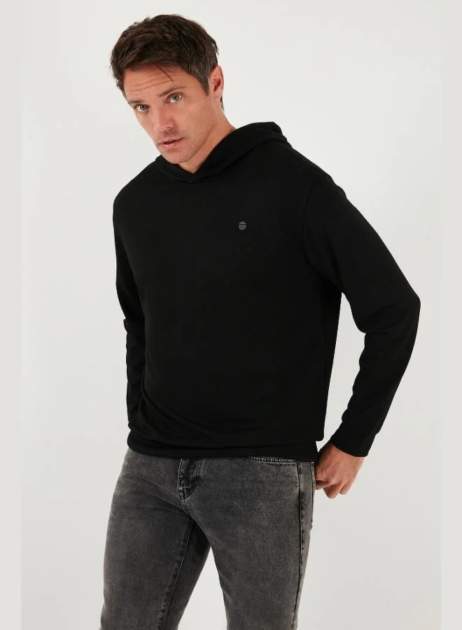 Buratti  Buratti Relaxed Fit Hooded Soft Texture Sweat Men's SWEAT 5901063 for Men | Best Price UAE