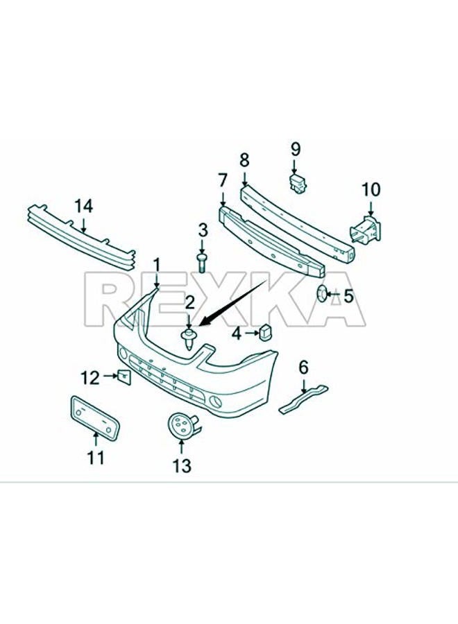 Rexka 20pcs Grille Clip Bumper Cover Fastener Compatible with Nissan Infiniti 76882-0M060 Frontier Krom & SL - Image 5